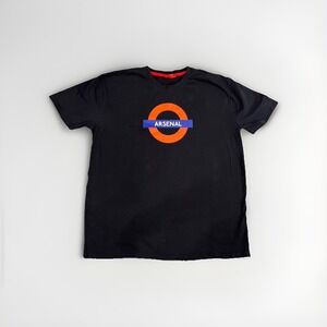 Arsenal FC Black Graphic T-Shirt Men's Size XL Soccer Football Fan Official AFC